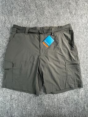 NWT Columbia Cargo Shorts Men's 40 Gray Omni-Shade Belted